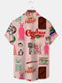 Men's Christmas Funny Graphic Short Sleeve Hawaiian Shirt